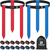 HASITE Flag Football Belts, 2/4/10/14/20 pcs of Adjustable Flag Football Set with Flags, Suitable for Youth Adults and Kids