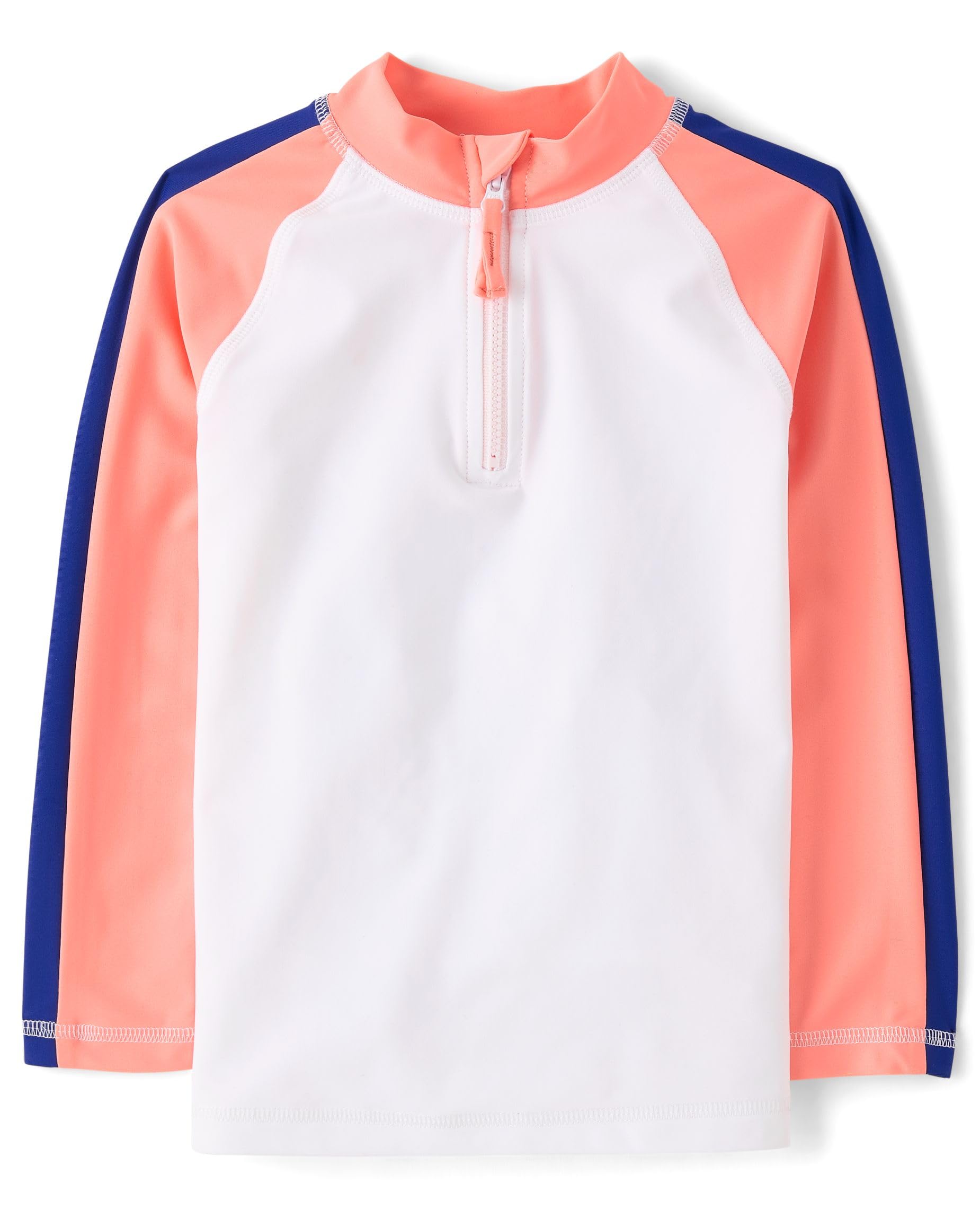 Gymboree,Boys,and Toddler Long Sleeve Rashguard,Coral Crush,12