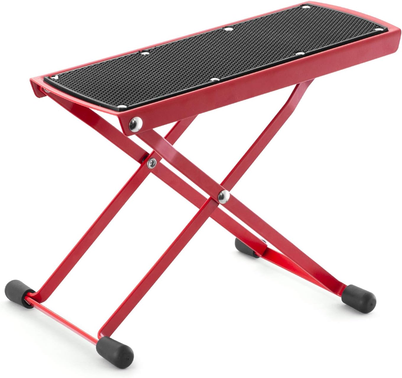 Tiger Adjustable Folding Guitar Footstool - Red