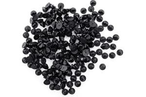 SUBANG 200 Pieces Rubber Pin Backs PVC Pin Keepers Lapel Pin Backs Pin Safety Backs for Brooch Tie Hat Badge Insignia, Black