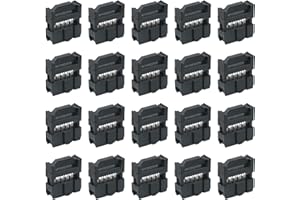 IDC Socket CHENJIN 20PCS 2x5 FC-10P 2.54mm Dual Rows IDC Sockets Female Connector for Flat Ribbon Cable