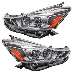 TRQ Driver & Passenger Side Headlight Assembly Set