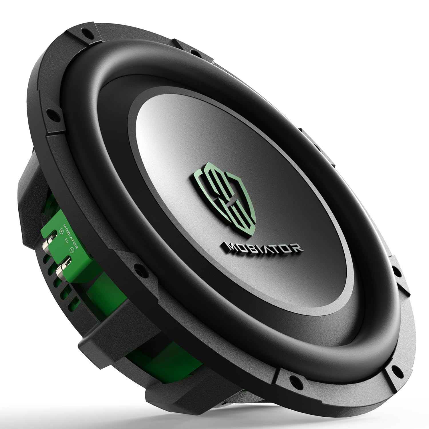 Photo 1 of mobiator DS-12 D2 Shallow Mount Car Subwoofer 12'' 1400W Max Power Dual 2 Ohm High Performance Subwoofer, Black, MB-DS122 (12'' Dual 2 Ohm)