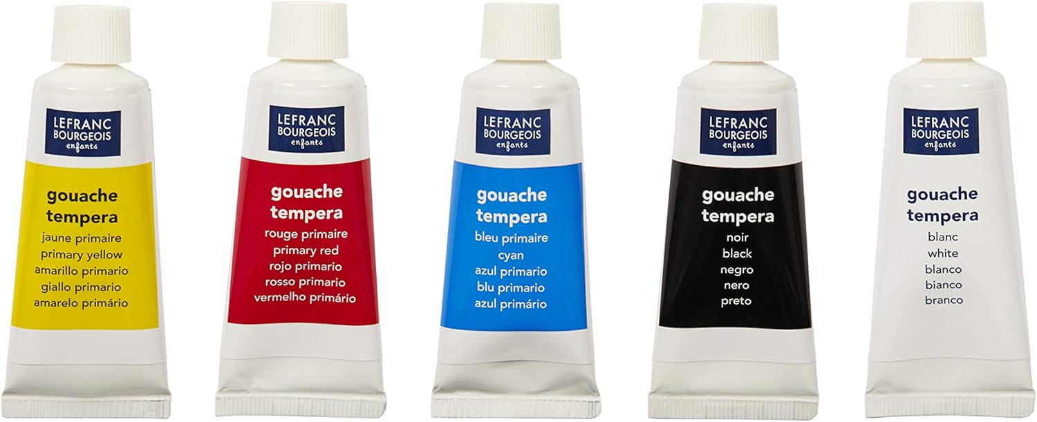 Lefranc & Bourgeois Gouache Tubes of Paint Set, Multi-Colour, multicoloured, Gouache Set - 10 Farben Primärfarben - Image 3