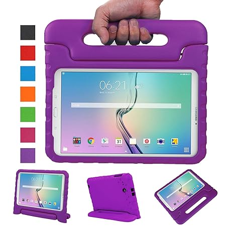 NEWSTYLE Samsung Galaxy Tab E 9.6 Zoll Hülle Eva Stoßfeste Schutzhülle Tragbar für Kinder mit Ständer Schutzhülle Standfunkti