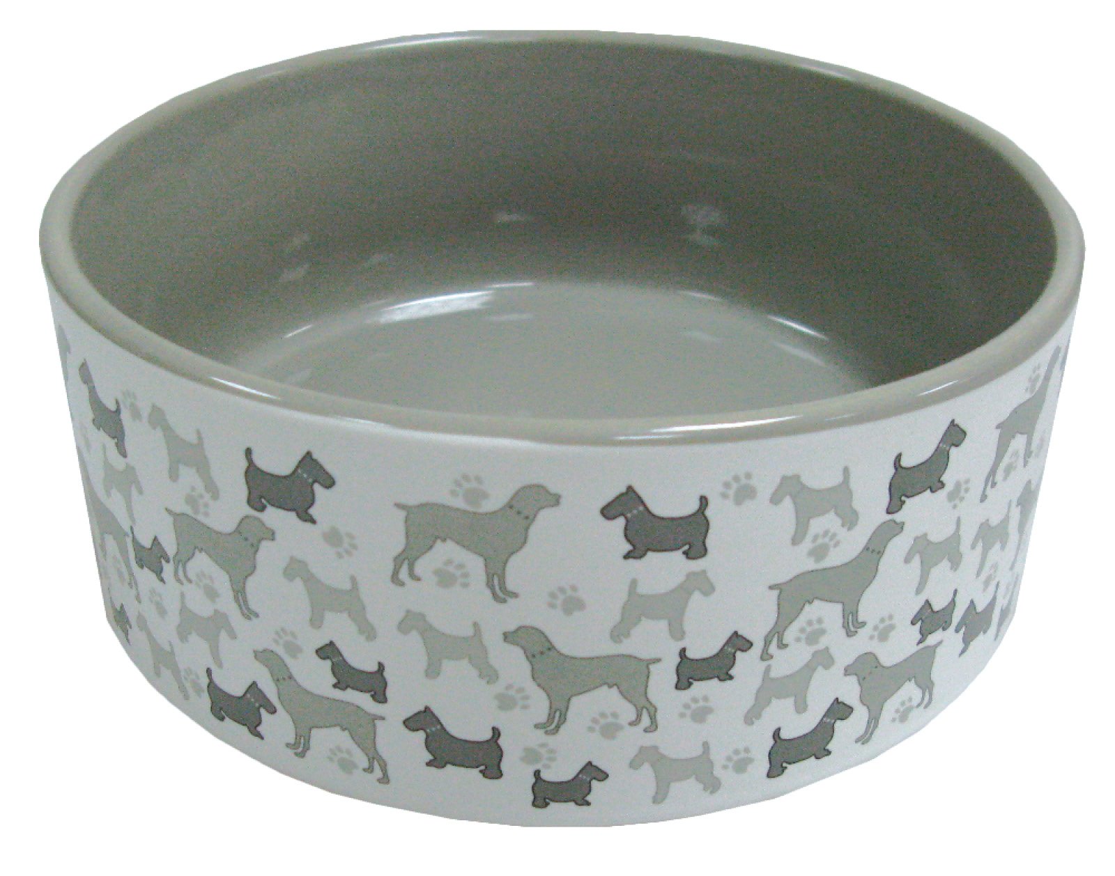 Arquivet Ceramic Feeder or Drinker for Dogs and Cats – Bowl for Pets – Food Container for Animals – Feeder Plate for Dogs and Cats – 12 cm
