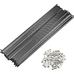 GUYANA Bike Spokes 36 X 14G Black Bicycle Spoke