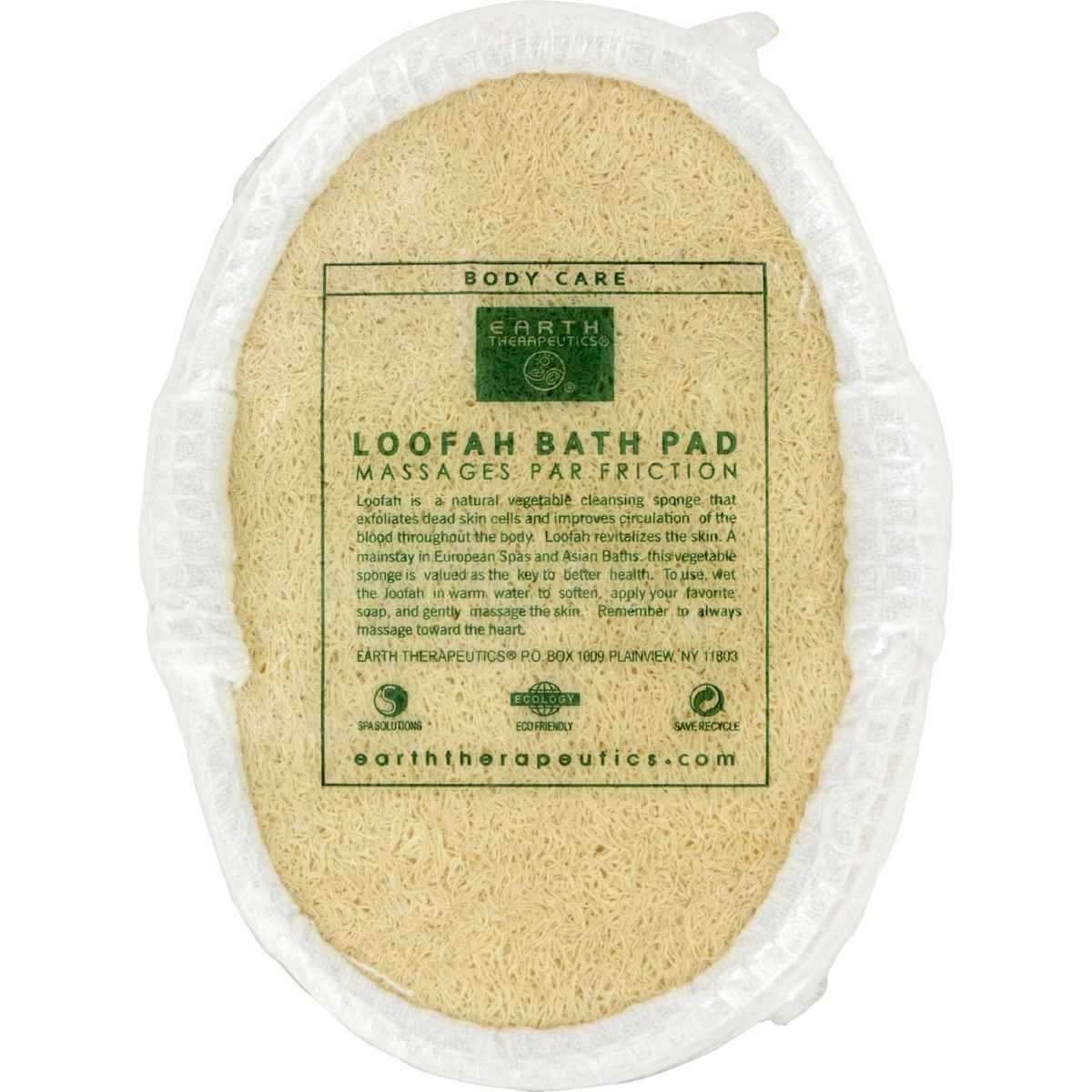 Earth Therapeutics Loofah Waffle Puff Sponge Loofah Bath