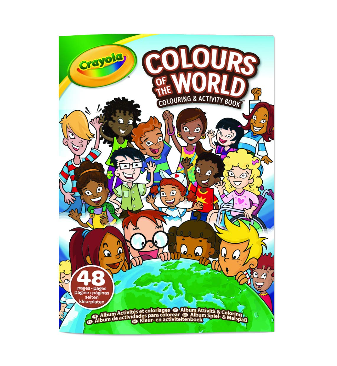 CRAYOLA Colours of the World Activity and Colouring Album, 48 Colouring Pages and Educational Activities, 25-0717