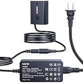 llano NP-FZ100 Dummy Battery AC Power Adapter Kit Continuous Power Supply | for Sony A7III A7IV A6700 FX3 FX30 A9 A7C A7CII A7RV A7RIII A6600 ZV-E1 ZV-E10II A1&ndash; for Studio Shoots &amp; Commercial Filming