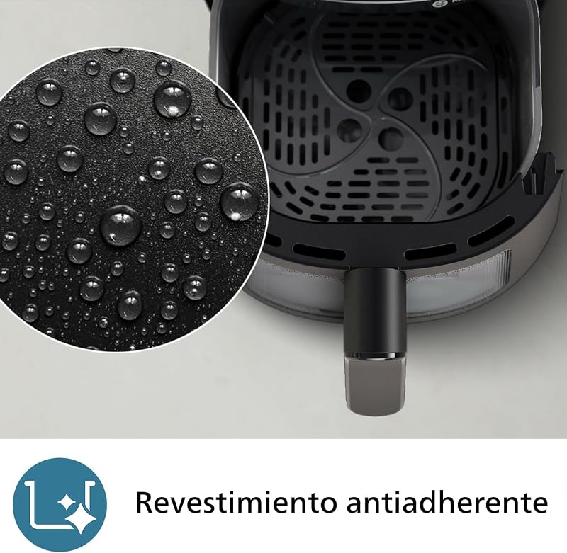 2000 Airfryer - Freidora de Aire 6,2L, 13 opciones, Táctil, Negro