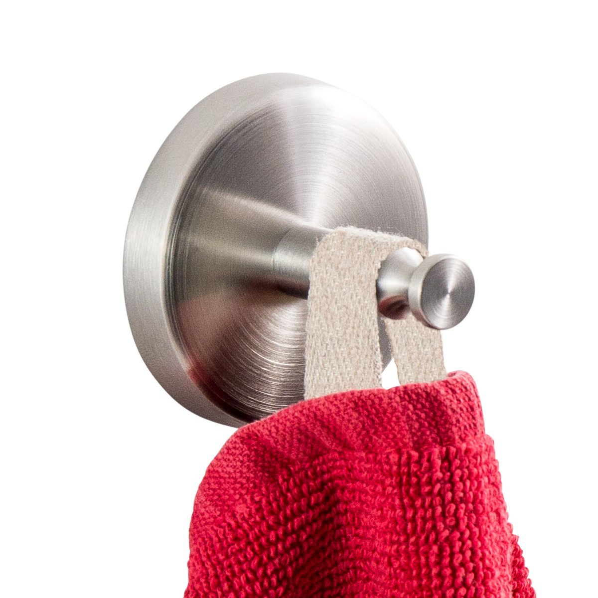 Handtuchhaken - Handtuchhalter - Wandmontage - Edelstahl matt - 2er Set