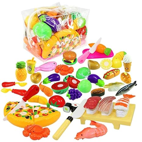 plastic food for play kitchen