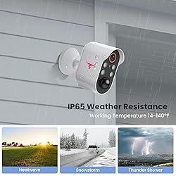 GlowPop 1080p Wireless Security Camera with AI