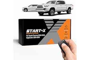 Start-X Remote Starter Kit for Toyota Tacoma (2016-2023) & Highlander (2014-2019) Vehicles | H-Key Ignition Engine | Plug N Play Install | 3X Lock to Remote Start