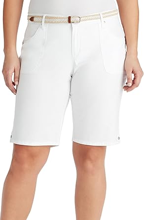 gloria vanderbilt plus size bermuda shorts