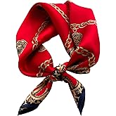 Onllh 100% Mulberry Silk Scarf for Women Hair Lightweight Square Neckerchief Wrap For Head Scarves 21"