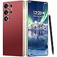 BVNA I25 Ultra Unlocked Phone 12+512GB,Built in Pen The Phone,Battery 7000mAh 6.99" HD Screen,Android 14 Smartphone,Face ID/5G/Fingerprint Lock/Dual SIM/GPS (Wine Red, 12+512)