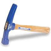 VAUGHAN Bricklayer Hammer, 24 oz, Masonry Hammer, Assembled in the USA | American High Carbon Steel, Square Beveled Face, Chisel Blade, Cuts Brick and Masonry, Brick and Stone Mason Hammer, VN17810