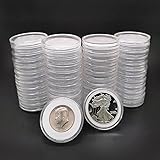 50pcs Clear Plastic Coin Capsules, Coin Collection