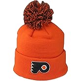 ZHATS NHL Unisex Kids NHL Officially Licensed Youth Beanie Pom Icon Team Color