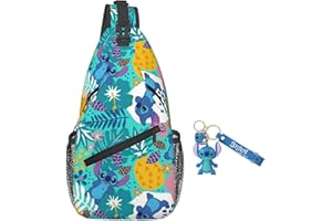 Amolaliz Crossbody Bags for Men, Sling Bag, Adjustable Strap Travel Shoulder Bag for Running Hiking Work