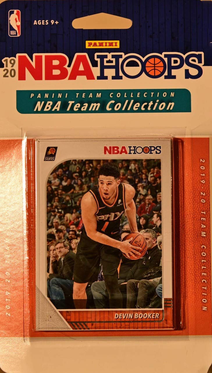 Phoenix Suns 2019 2020 Hoops Basketball Factory Sealed 8 Card Team Set with Devin Booker and Deandre Ayton Plus Cameron Johnson Rookie Card