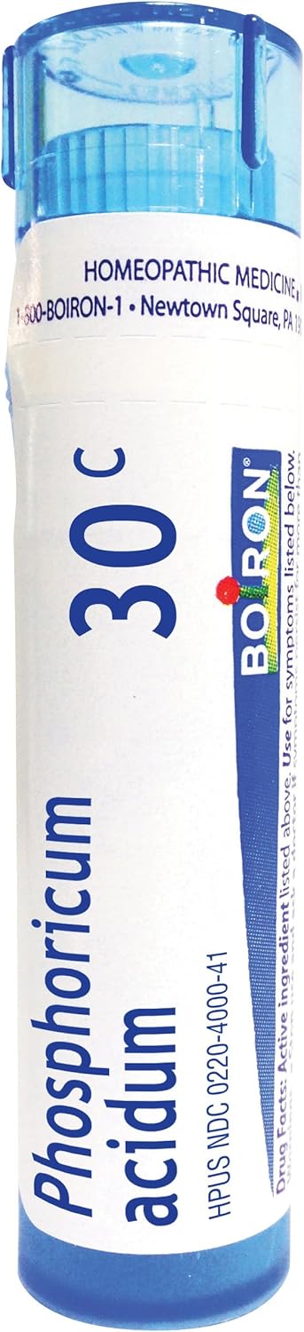 Boiron Phosphoricum Acidum 30C, 80 Pellets, Homeopathic Medicine for Concentration