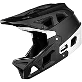 ILM Adult Full Face Mountain Bike Helmet Lightweight for BMX/DH/MTB ZL-B068 | Triple-Certified (ASTM/CPSC/CE), 700g Lightweight, PC/EPS Shell, EPP Chin Bar, Multi-Vent, Removable Visor, Goggle-Compatible