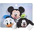 Disney for Pets 3 Piece Jingle Ball Cat Toys, 1.5in | Disney Cat Toys | Mickey Mouse, Goofy, and Donald Duck Cat Ball Toys with Bells and Catnip for Cats Inspired by Mickey and Friends