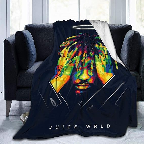 Chenjiaj JuiceWrld Soft Plush Throw Blanket Warm Lightweight Thermal