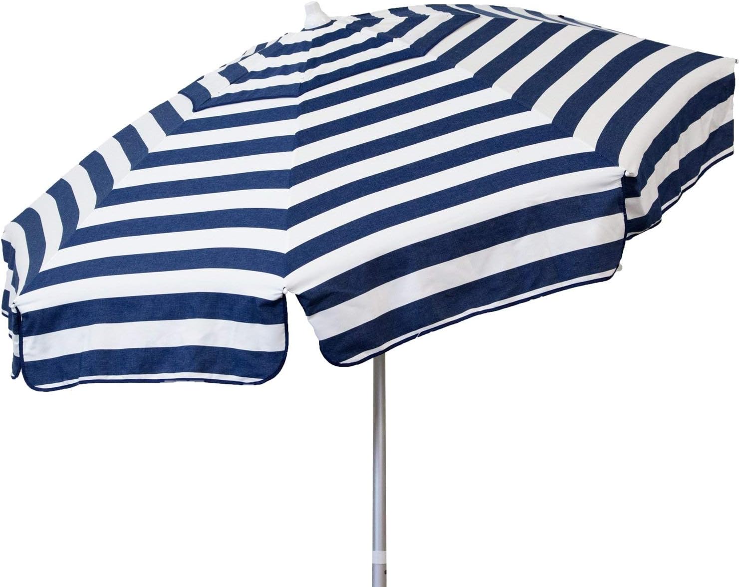 Amazon Com Heininger 6ft Italian Market Tilt Umbrella Home Patio Sun Canopy Blue Stripe Patio Pole Garden Outdoor