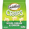 Goldfish Crisps Sour Cream & Onion Baked Chip Cracker Snacks, 6.25 Oz Bag