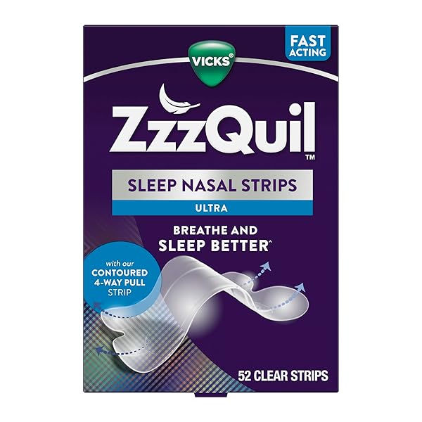 ZZZQUIL SLEEP NASAL STRIPS, CLEAR NASAL STRIPS, SNORING...