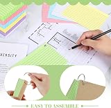 Thboxes 360 Pcs A6 Ruled Index Cards with Metal Binder Ring Double-Sided view 6