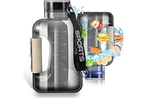 AIRDINBOR Large Hydrogen Water Bottle, Hydrogen Water Bottle Generator, 1.5L Large Capacity, 6Min Electrolysis, Suitable for Outdoor Sports, Travel, Office, Gift for Love