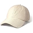 CHOK.LIDS Everyday Corduroy Baseball Cap for Men and Women Dad Hat Unisex Adjustable Lightweight Polo Style Curved Brim
