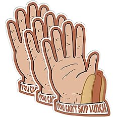 Cant skip lunch sticker