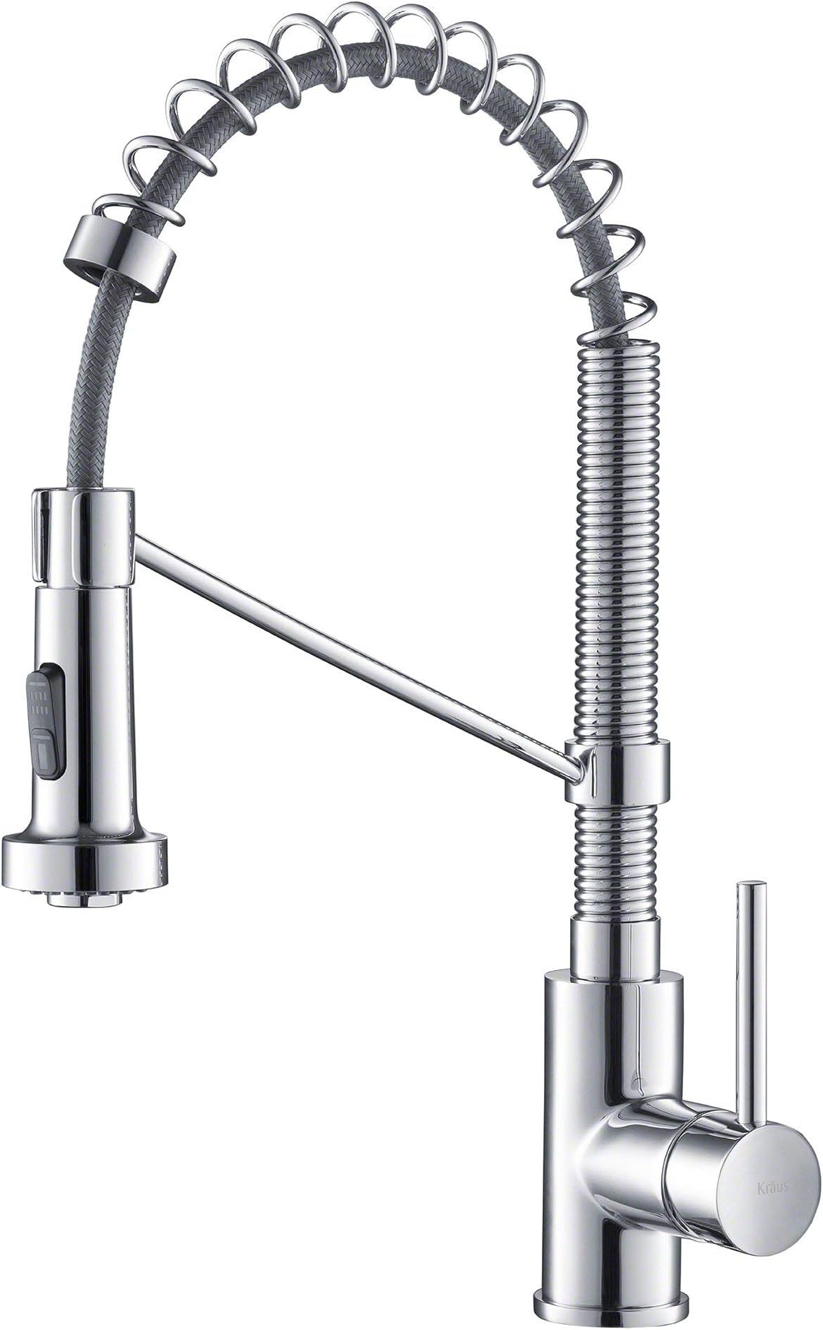 Kraus KPF-1610CH Bolden Single Handle Commercial Kitchen Faucet, Chrome (Renewed)
