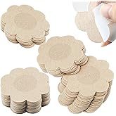 Naturahand 120 Pieces Disposable Nipple Covers for Women, Comfortable and Sexy Skin Color Adhesive Satin Breast Petals Pasties (Flower Style)
