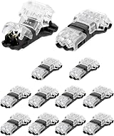 QWORK 12PCS Solderless T Tap Wire Connectors Quick Splice 20-22 AWG 0.35-0.5mm² view 7