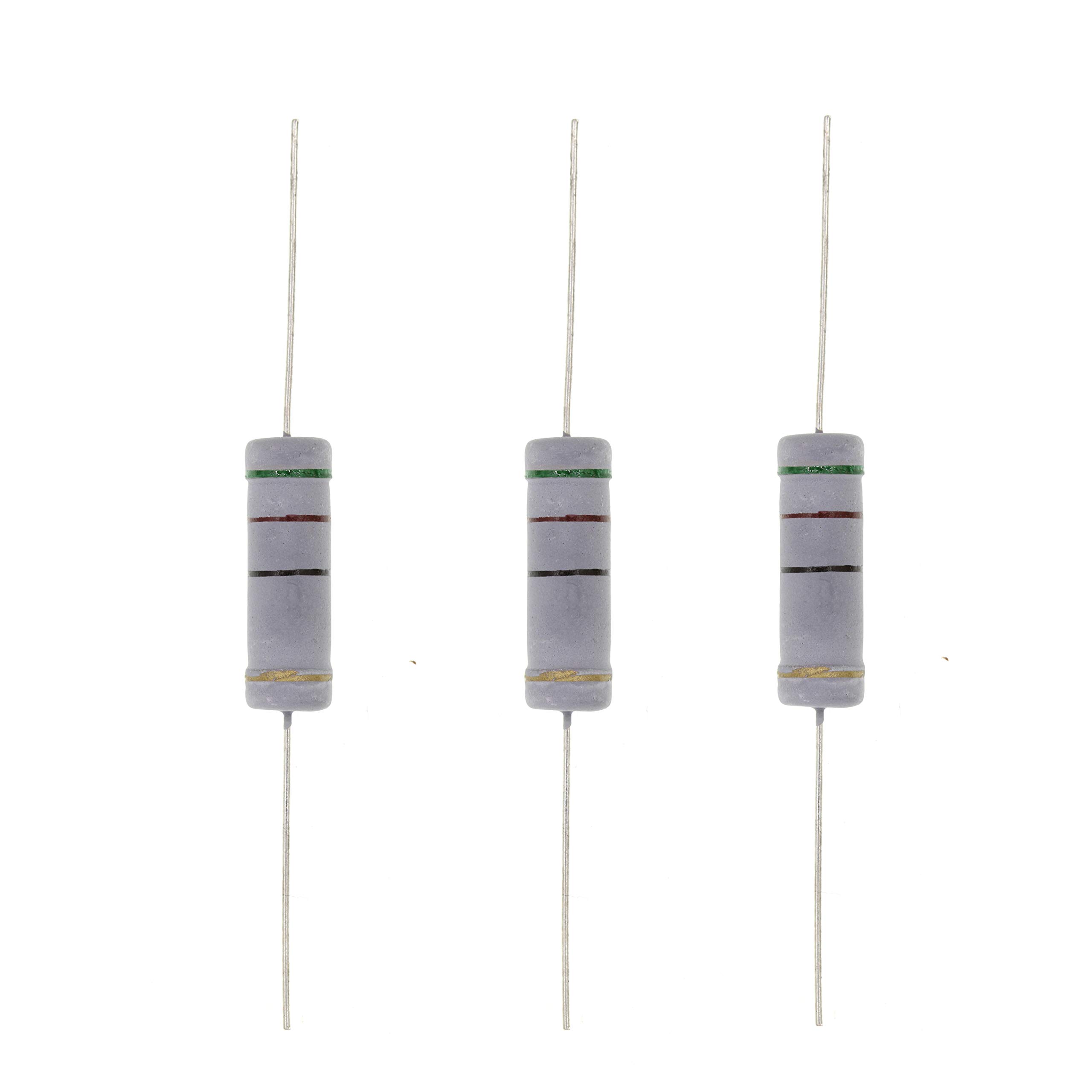 HUABAN 10PCS 5W 5 Watts 51R 51 Ohm 5% Metal Oxide Film Resistor