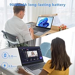 Laptop 16-inch 8GB DDR 256GB SSD Portable Laptop