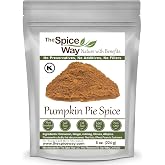The Spice Way Pumpkin Pie Spice 8 oz Cinnamon Ginger Nutmeg Cloves Allspice | Baking seasoning blend with cinnamon, ginger, nutmeg, cloves and allspice; Kosher Certified; Resealable Bag