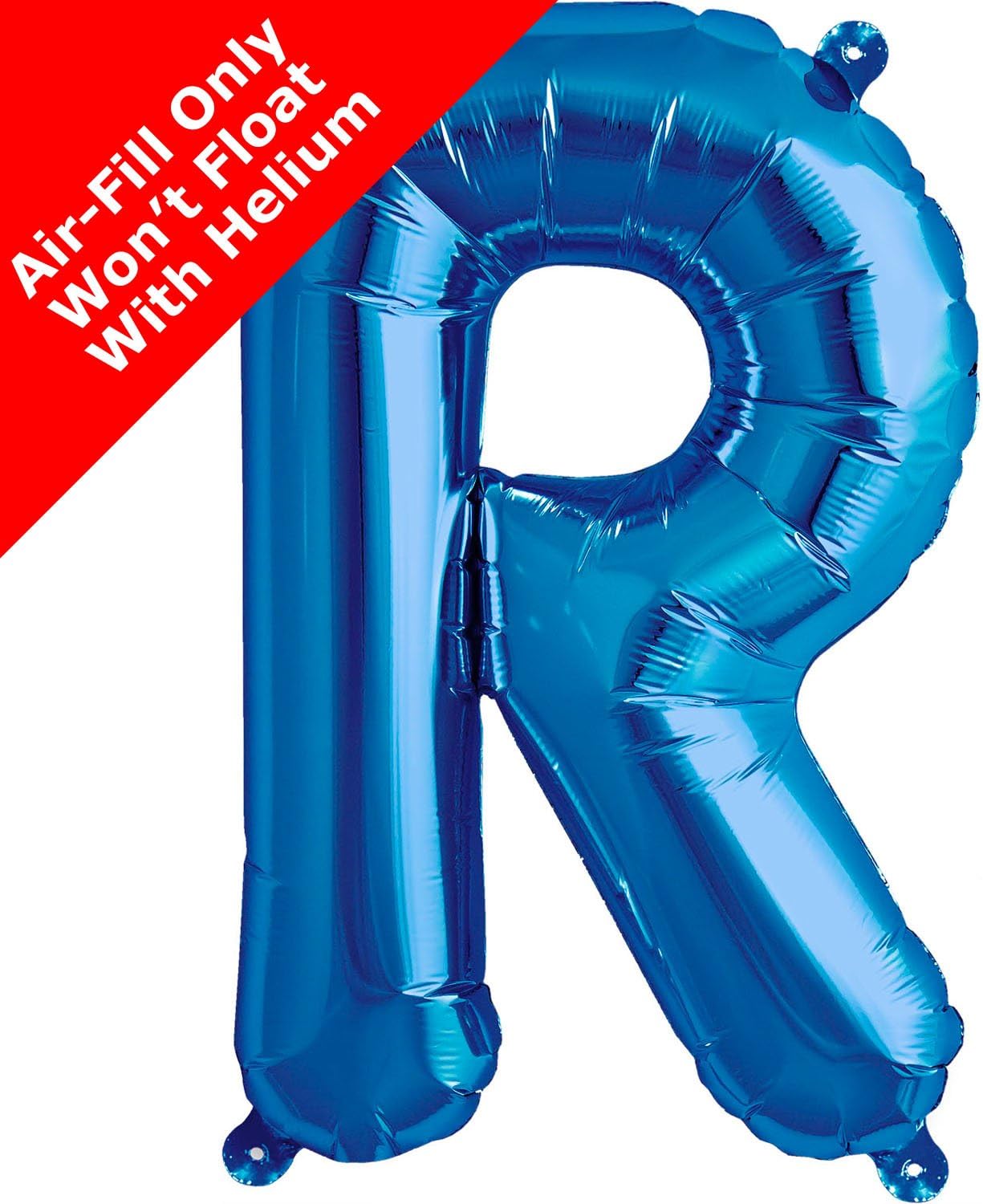 16 inch Blue Letter R Foil Balloon