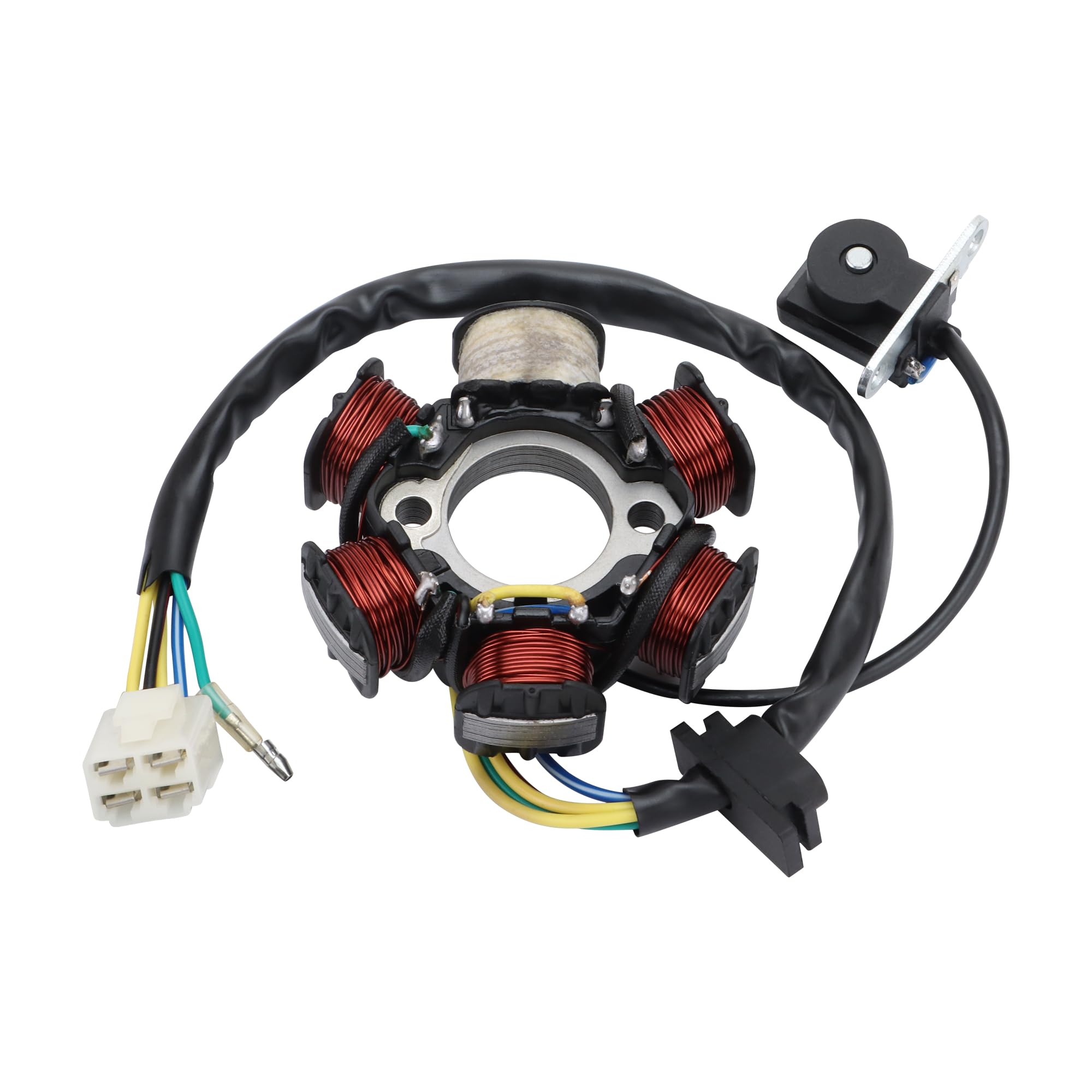 GOOFIT 6-Coil Magneto Stator Ignition Generator Replacement For GY6 50cc 70cc 90cc 110cc 125cc Moped ATV Dirt Bike Full wave coil