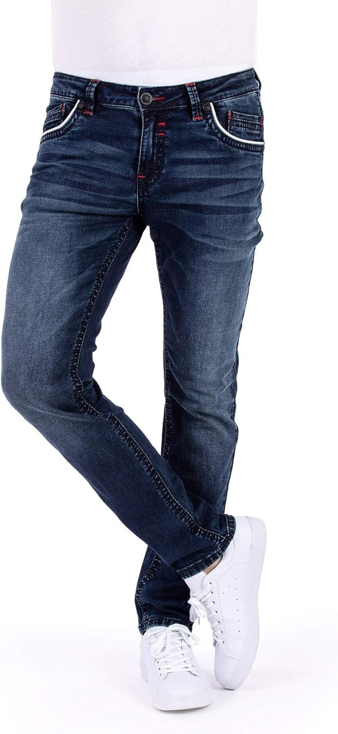 Blue Monkey Herrenjeans Gordan - Slim Fit Mit Kontrastnähten