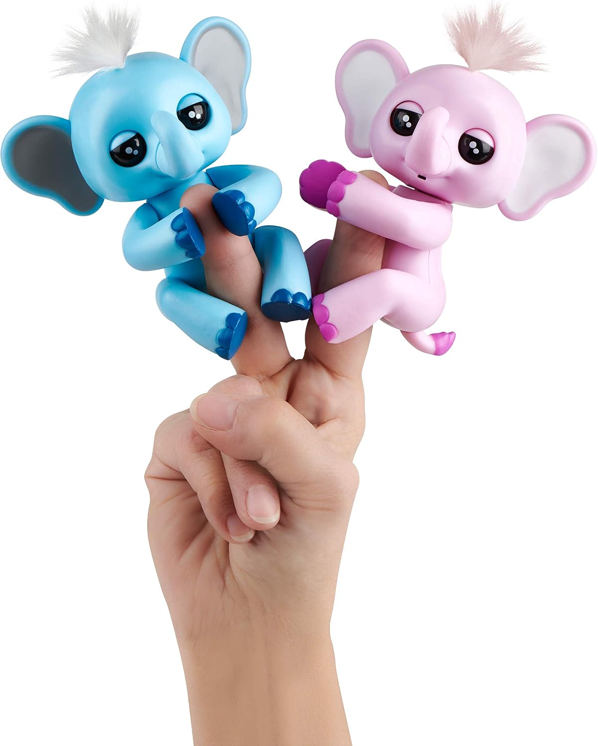 WowWee Fingerlings Baby Elephant - Nina (Pink) - Interactive Toy - Image 5