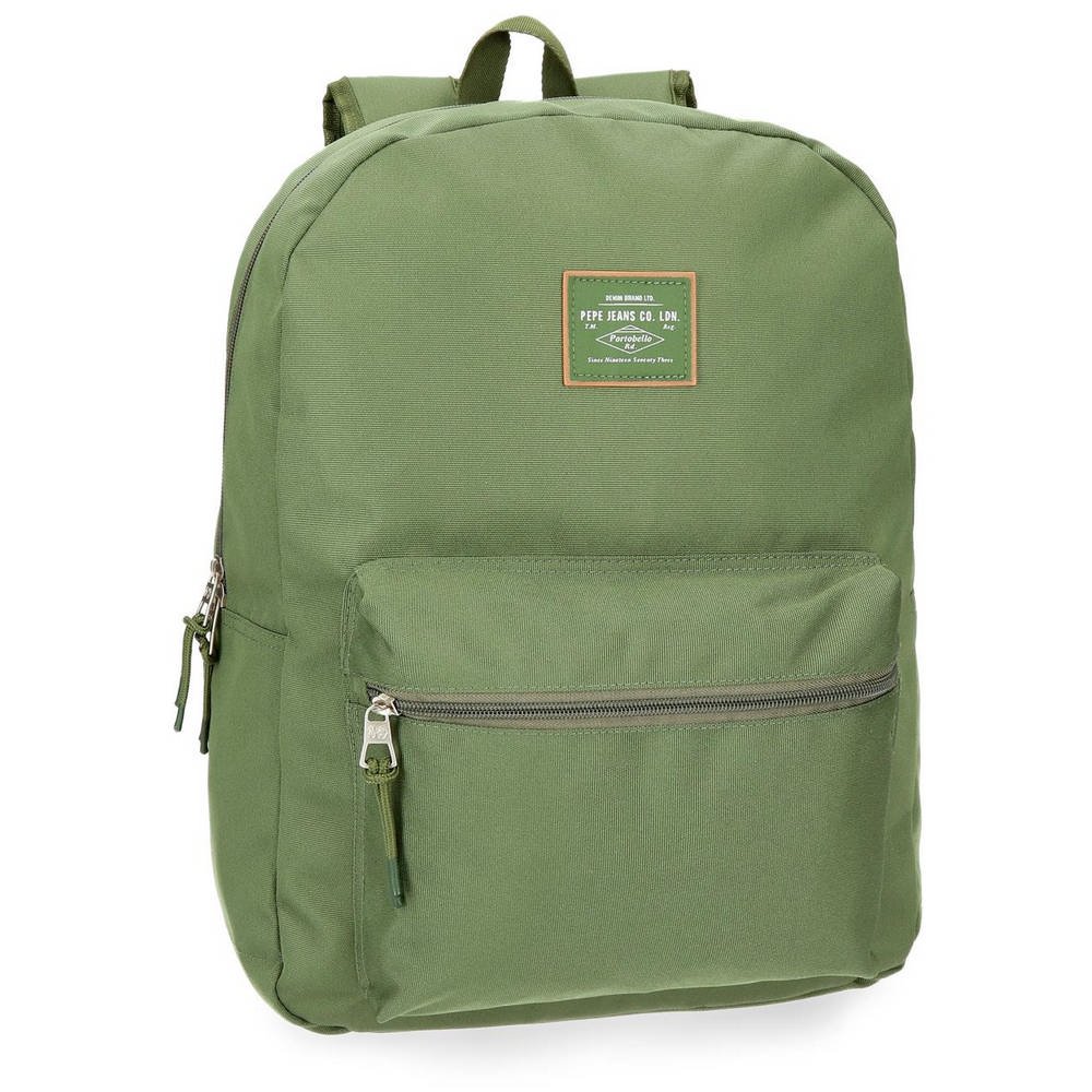 Pepe Jeans Cross Backpack Green 32x44x15 cms Polyester for 15.6" Laptop 21.12L