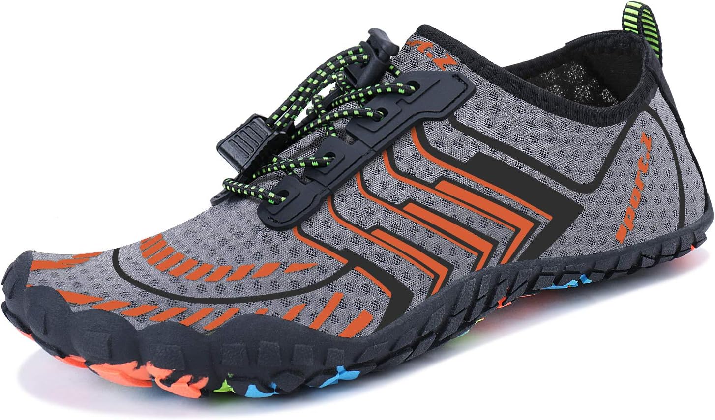MAYZERO Water Shoes Men Women Swim Surf Shoes Beach Pool Shoes Wide Toe Hiking Aqua Shoes Winter House Slippers